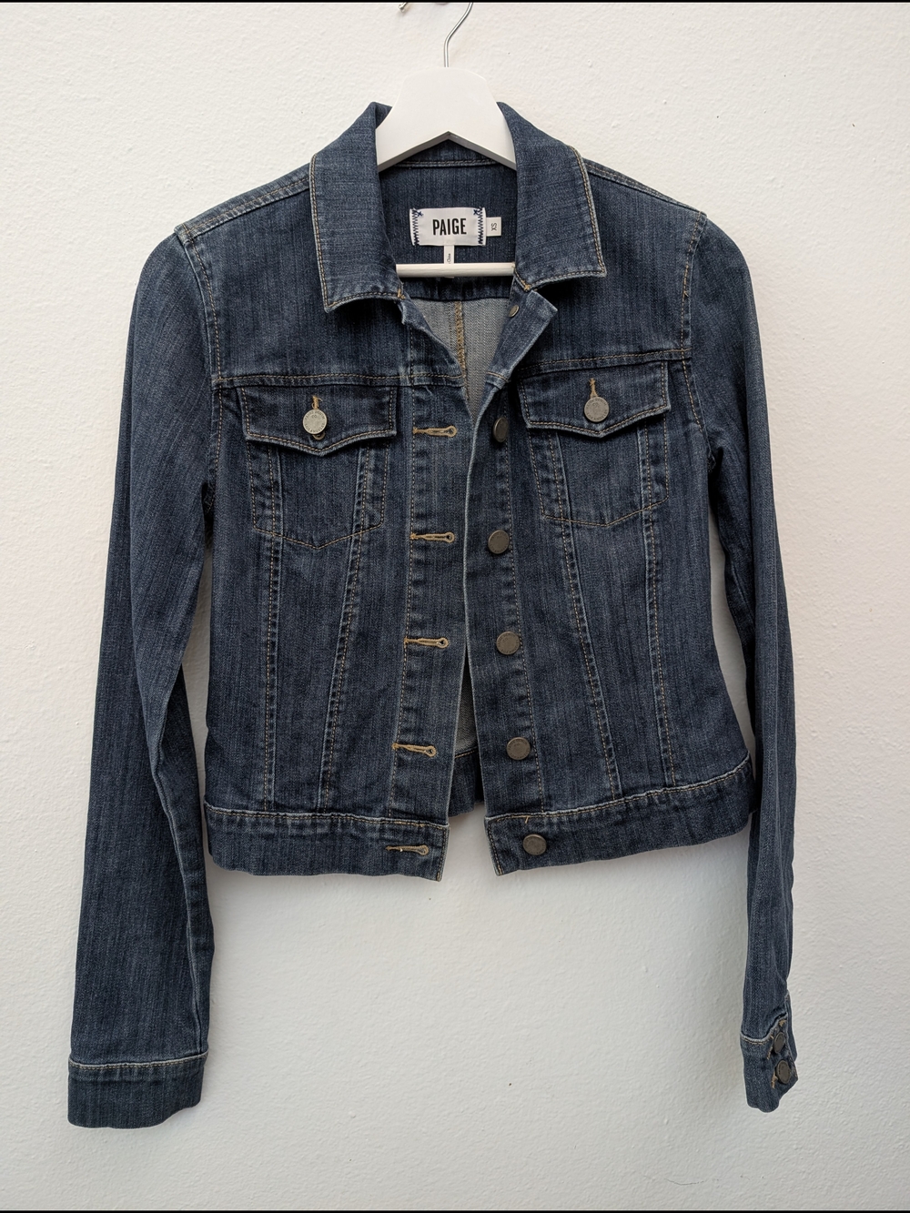 PAIGE Dark Blue Denim Jacket